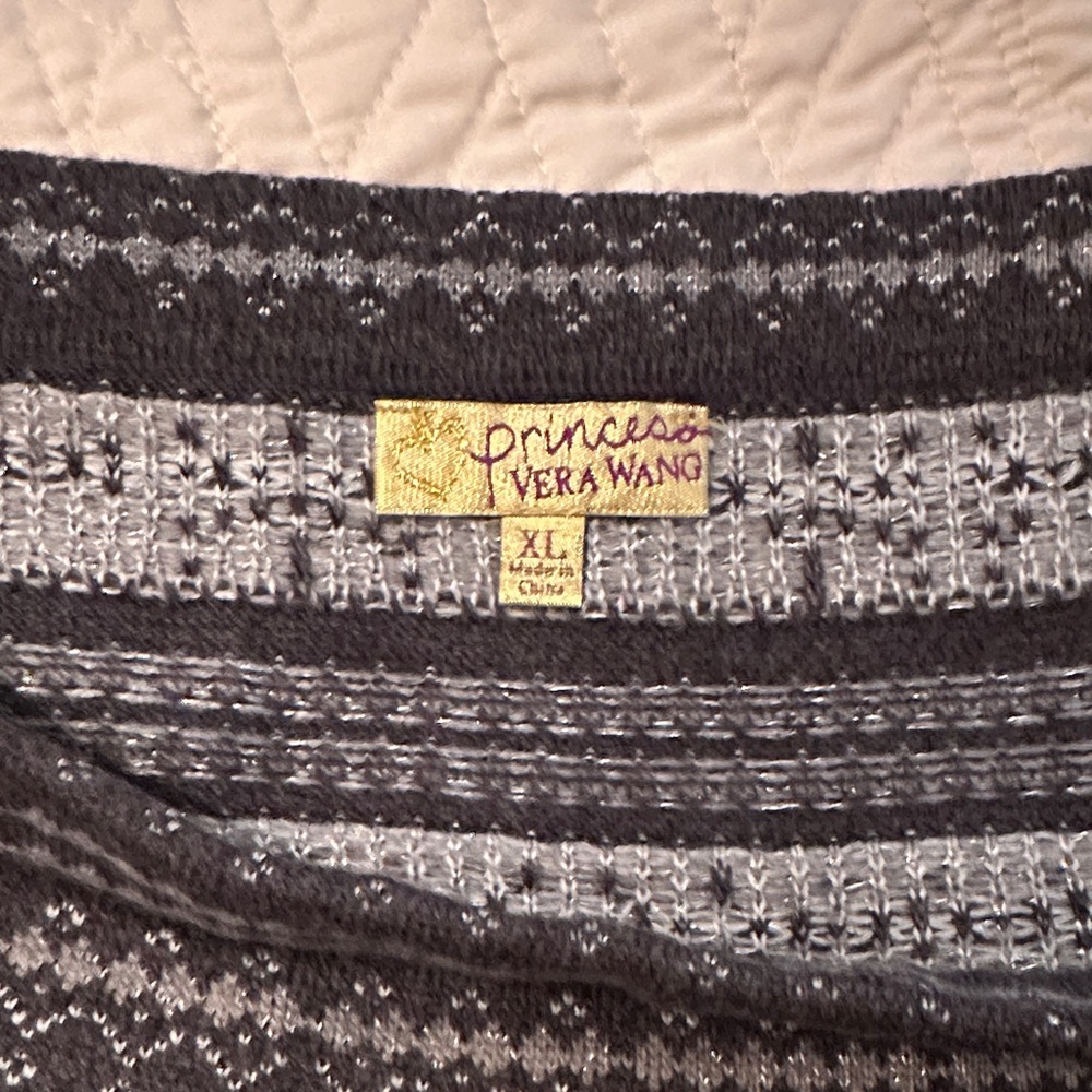 Princess Vera Wang Grey Patterned Women's Skirt - Picture 3 of 3